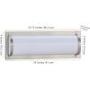 SAFAVIEH SCN4038A Lighting Luka Brush Nickel and White Vanity Bar Bathroom (LED Bulb Included) Sconce