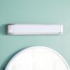 SAFAVIEH SCN4041A Lighting Gannon Brush Nickel and White Vanity Bar Bathroom (LED Bulb Included) Sconce