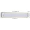 SAFAVIEH SCN4041A Lighting Gannon Brush Nickel and White Vanity Bar Bathroom (LED Bulb Included) Sconce