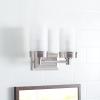 SAFAVIEH SCN4048A Kylan Nickel 2-Light Bathroom (LED Bulbs Included) Sconce