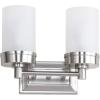 SAFAVIEH SCN4048A Kylan Nickel 2-Light Bathroom (LED Bulbs Included) Sconce
