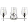 SAFAVIEH SCN4057A Eagan 3-Light Nickel and Brass 11-inch (LED Bulbs Included) Wall Sconce