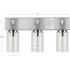 SAFAVIEH SCN4058A Warley 3-Light Bronze 10-inch (LED Bulbs Included) Wall Sconce
