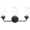 Safavieh Lighting Collection Derser Oil Rubbed Bronze 3-Light Vanity Sconce (LED Bulb Included)