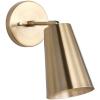 Safavieh Lighting Leonardo Brass Gold Wall Sconce (LED Bulb Included)