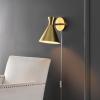 SAFAVIEH Lighting Collection Jordie Modern Brass Gold Downlight Wall Sconce Light Fixture, Ideal for Bathroom, Entryway, Vanity, Foyer, Hallway, Living Room (LED Bulb Included)(Brass)
