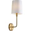 SAFAVIEH SCN4014A Lighting Jaxson Brass Gold Wall (LED Bulb Included) Sconce