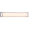 SAFAVIEH SCN4041A Lighting Gannon Brush Nickel and White Vanity Bar Bathroom (LED Bulb Included) Sconce