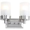 SAFAVIEH SCN4048A Kylan Nickel 2-Light Bathroom (LED Bulbs Included) Sconce