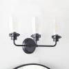 Safavieh Lighting Collection Derser Oil Rubbed Bronze 3-Light Vanity Sconce (LED Bulb Included)