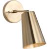 Safavieh Lighting Leonardo Brass Gold Wall Sconce (LED Bulb Included)