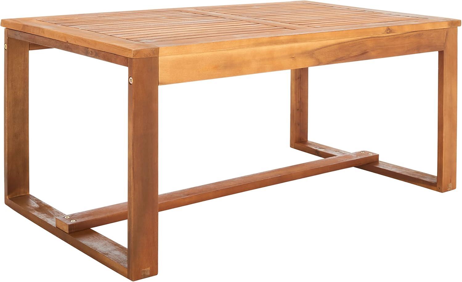 image:imageSAFAVIEH Home Collection Hailey Outdoor Living Acacia Patio SetNatural Navy