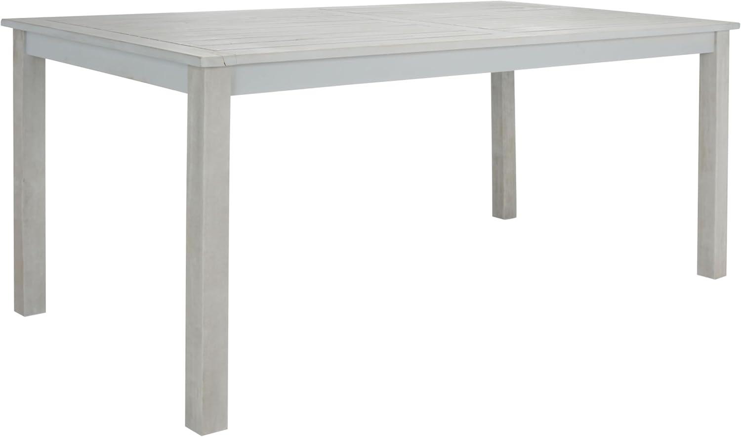 image:imageSAFAVIEH Outdoor Collection Aquina Natural Acacia WoodLight Brown 3Piece Dining SetGreyGrey