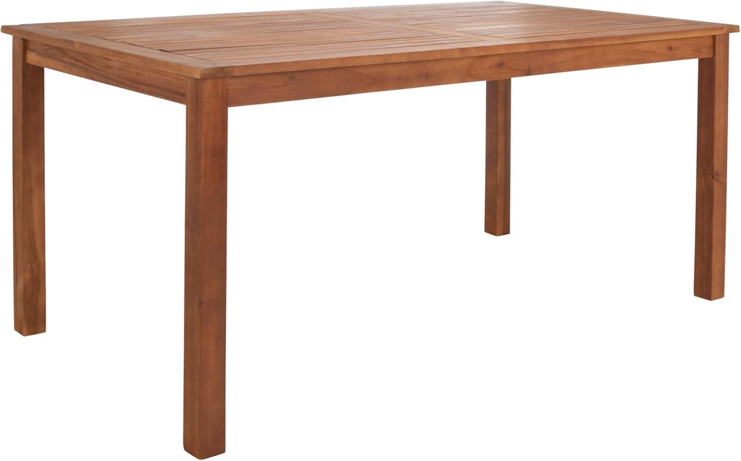 image:imageSAFAVIEH Outdoor Collection Aquina Natural Acacia WoodLight Brown 3Piece Dining SetNaturalBlack