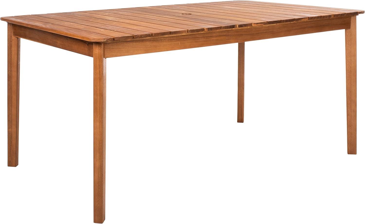 image:imageSAFAVIEH Outdoor Collection Europa Natural Acacia Wood 3Piece Patio Dining SetNatural