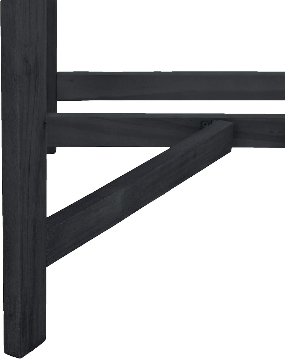 image:imageSAFAVIEH Outdoor Collection Gallo Ash Grey Acacia Wood 3Piece Balcony Bistro SetDark Slate Gray