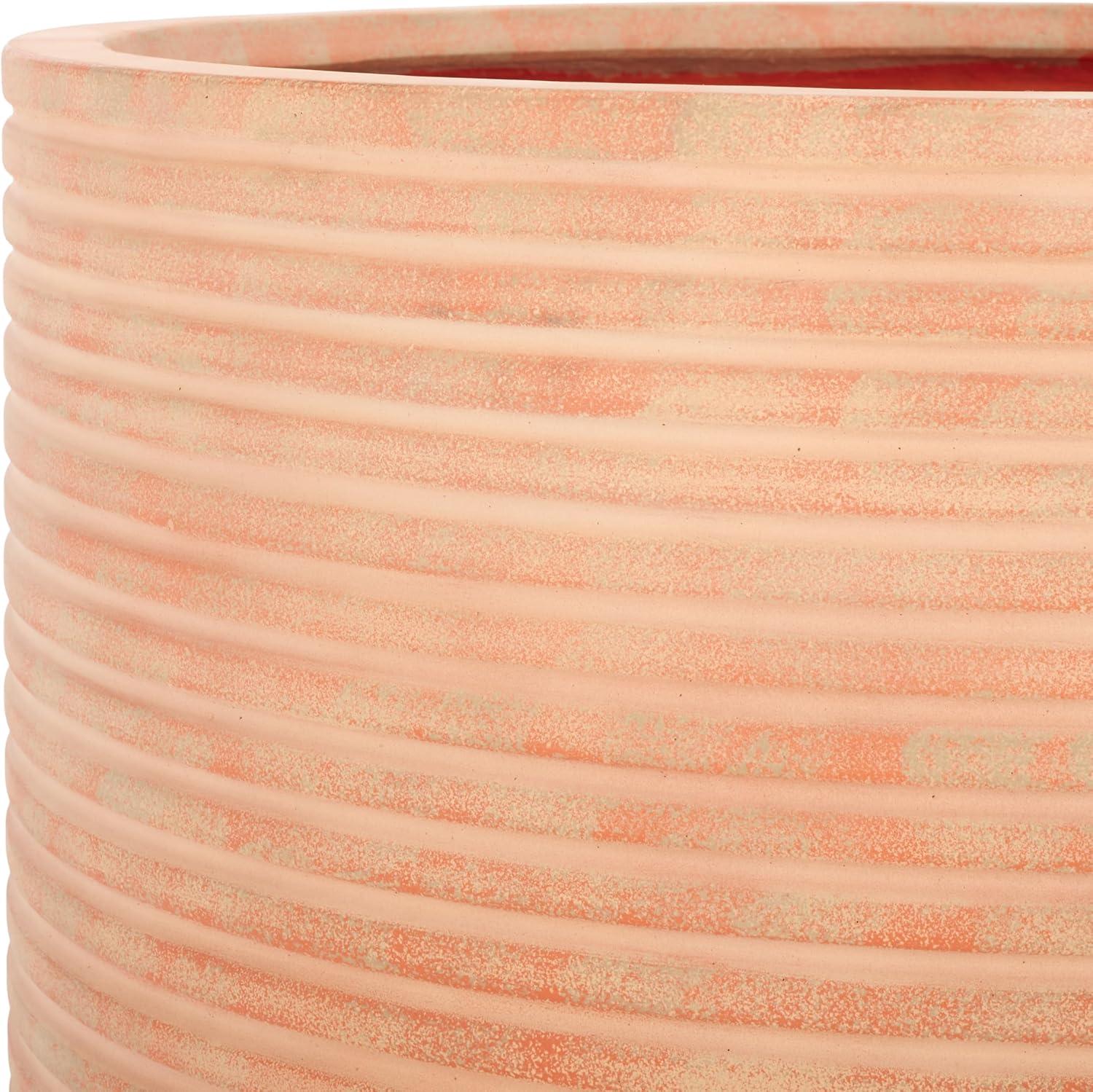 image:imageSAFAVIEH Outdoor Collection Nardo Beige Cement Ficonstone Planter PotTerracotta