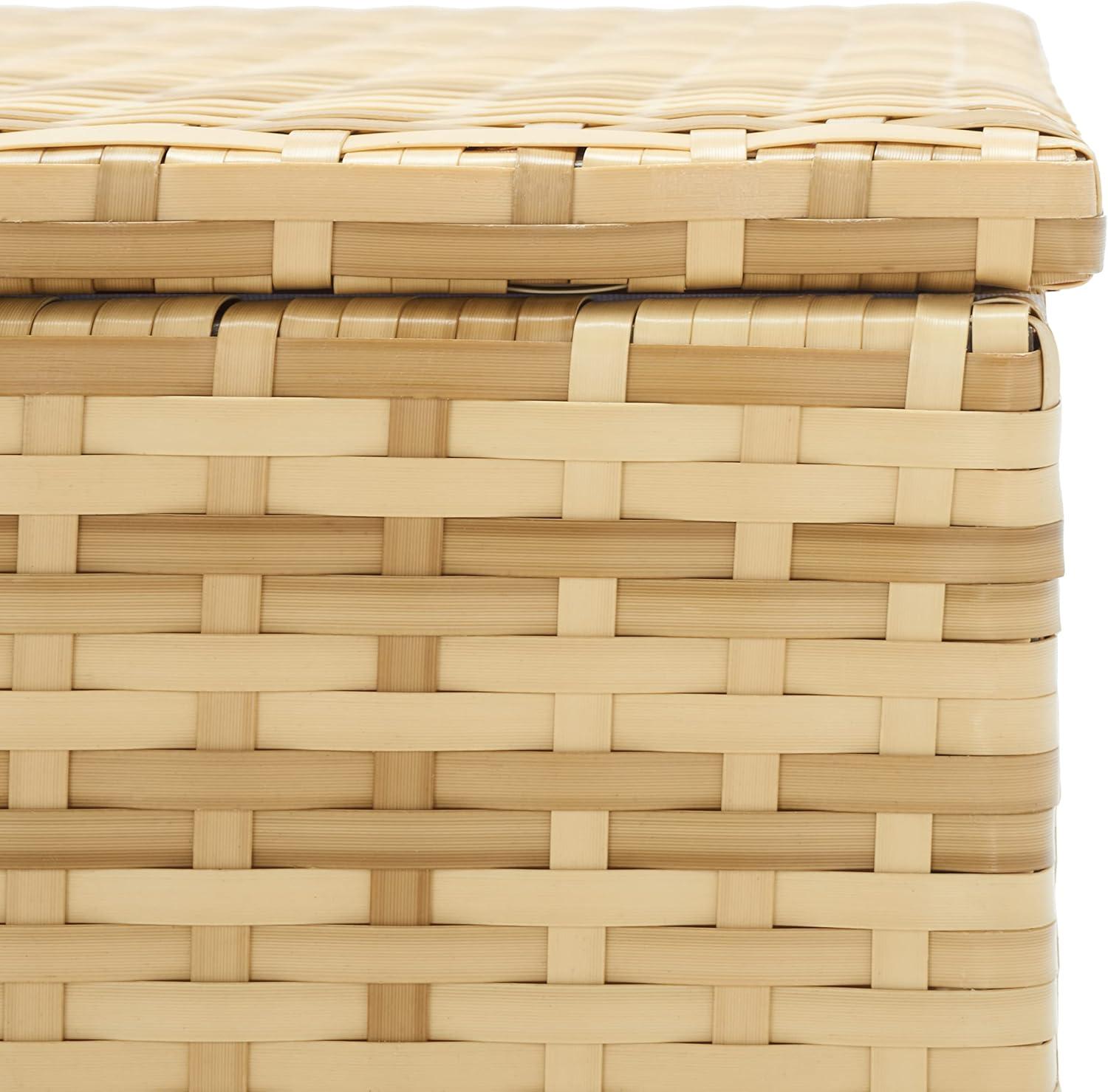 image:imageSAFAVIEH Outdoor Collection Oliveira NaturalWhite Cushion BoxNaturalWhite
