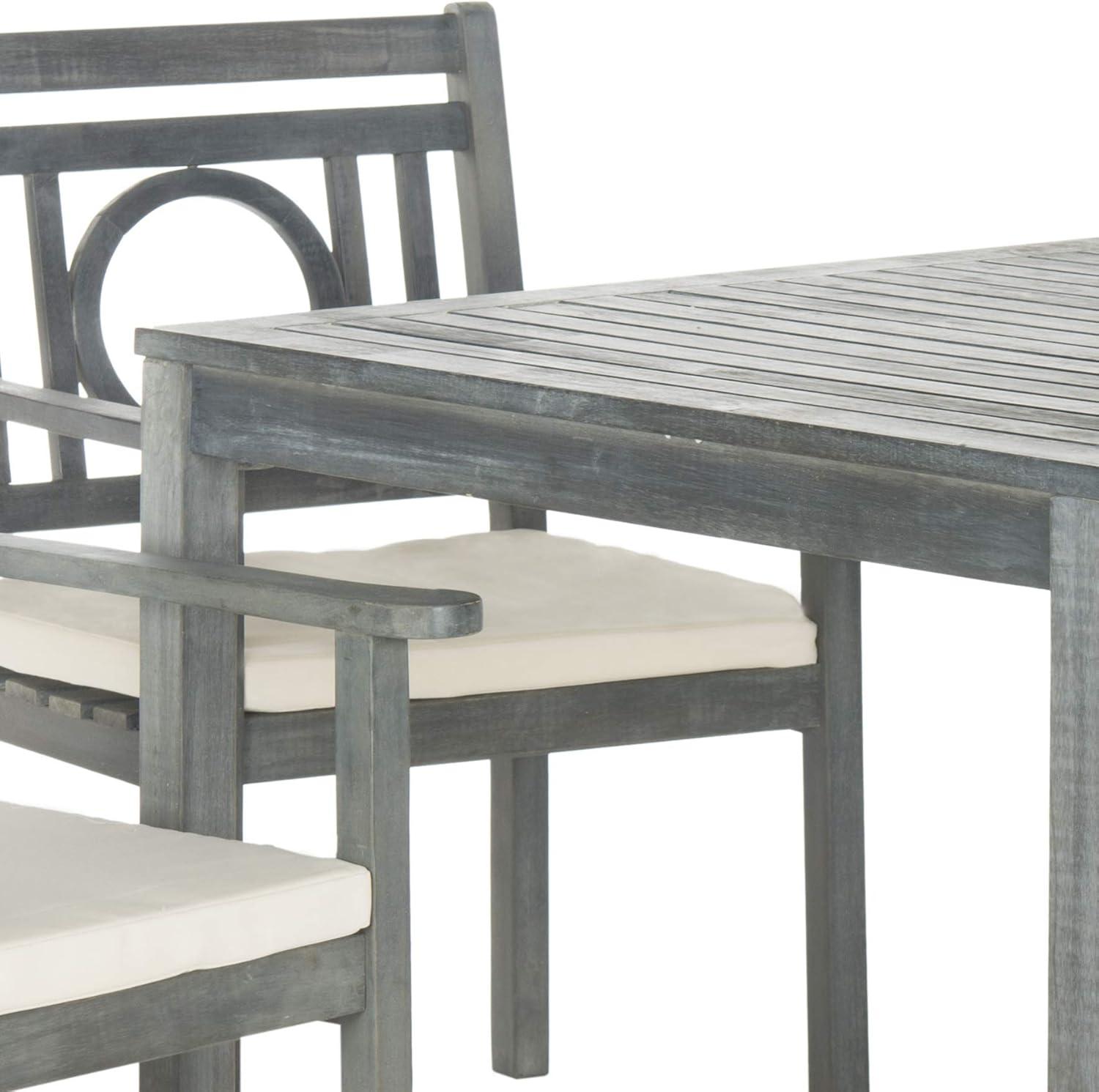 image:imageSAFAVIEH Outdoor Living Collection Montclair 5Piece Dining SetAsh Grey Beige