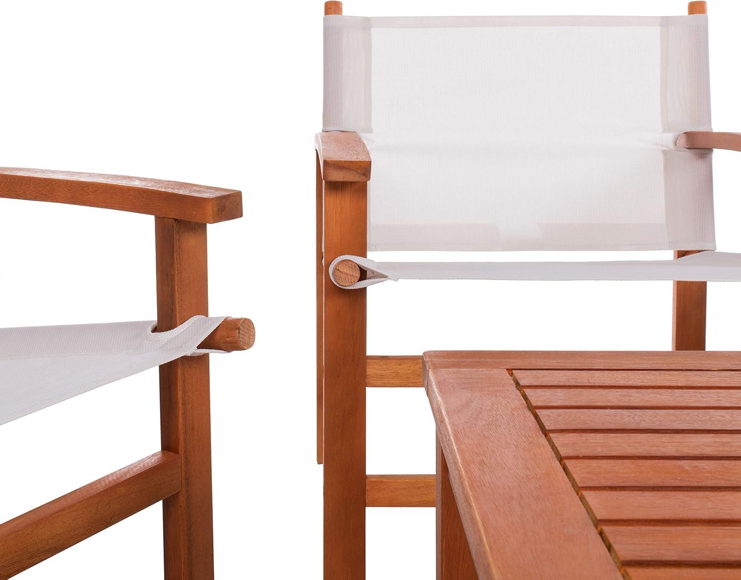 image:imageSAFAVIEH Outdoor Mardin Natural Brown and Beige 5Piece Dining Set