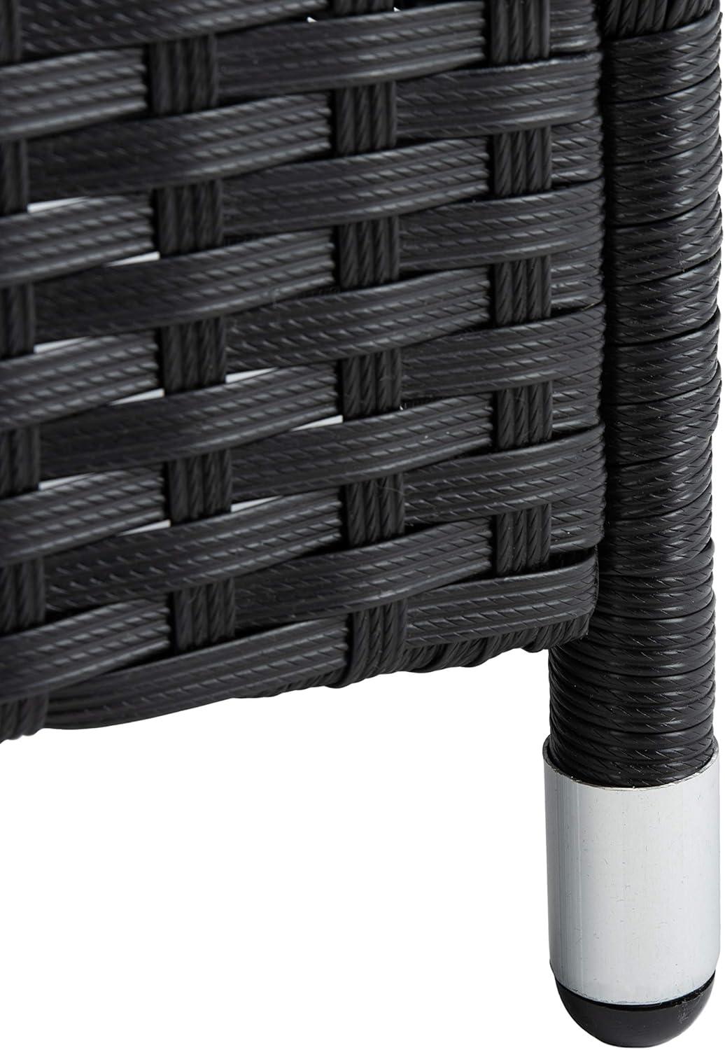 image:imageSAFAVIEH PAT7506B Collection Bandele Grey 4Piece Outdoor Living Patio SetBlack Beige