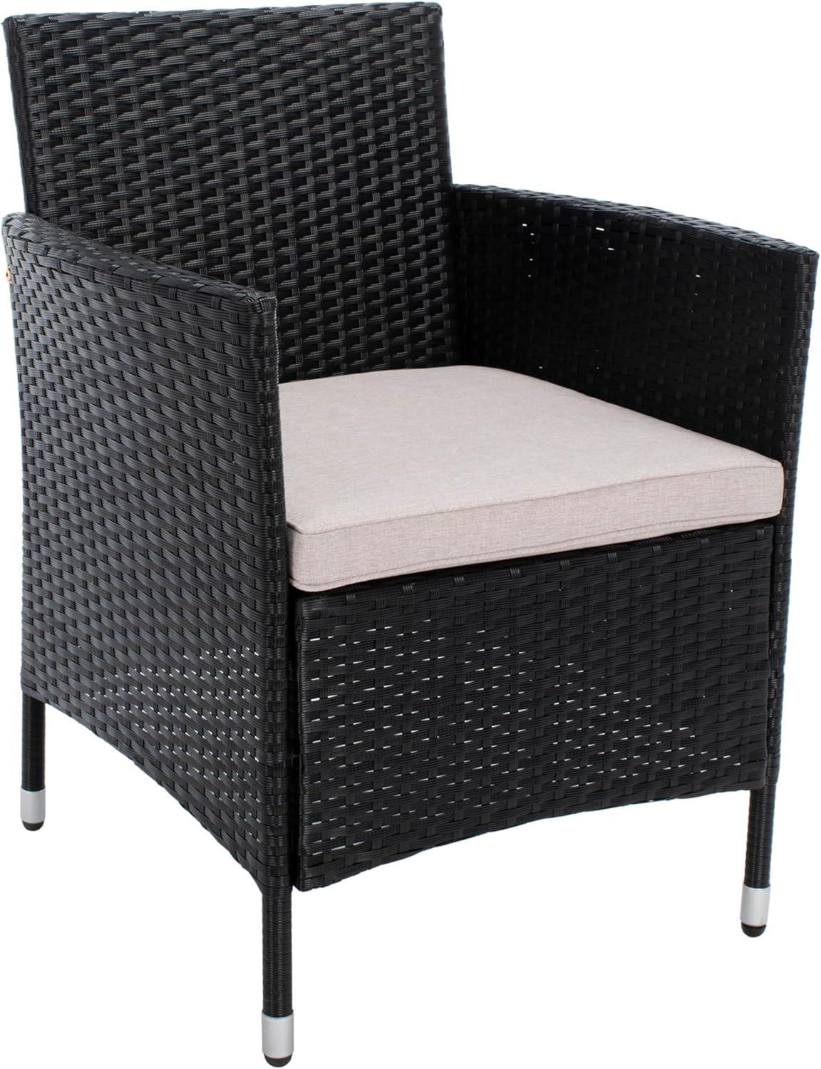 image:imageSAFAVIEH PAT7506B Collection Bandele Grey 4Piece Outdoor Living Patio SetBlackLight Grey