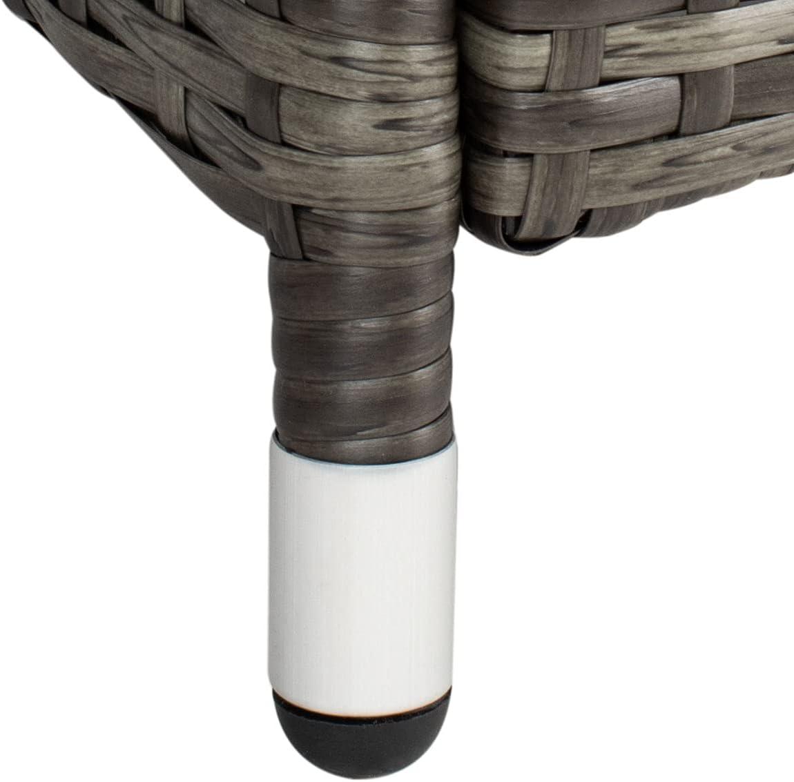 image:imageSAFAVIEH PAT7506B Collection Bandele Grey 4Piece Outdoor Living Patio SetGrey Brown White