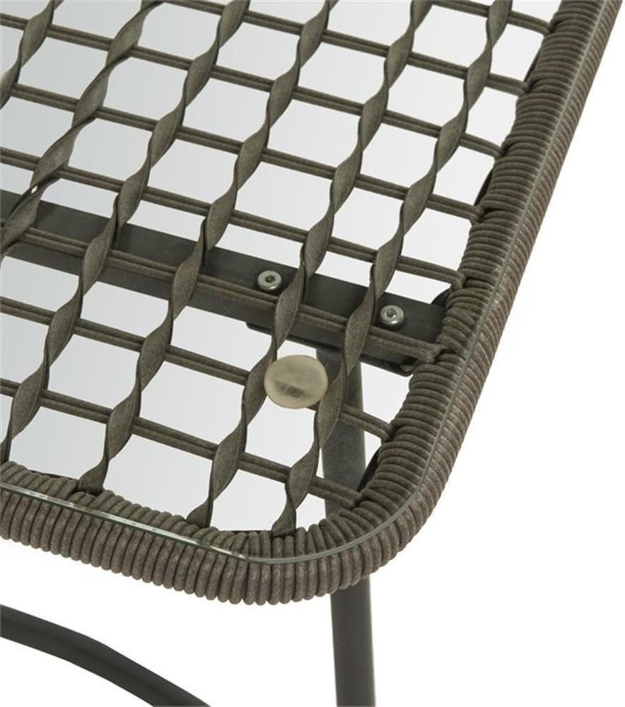 image:imageSAFAVIEH PAT9003A Collection Benjin Grey 4 Piece Living Outdoor SetBrown Beige