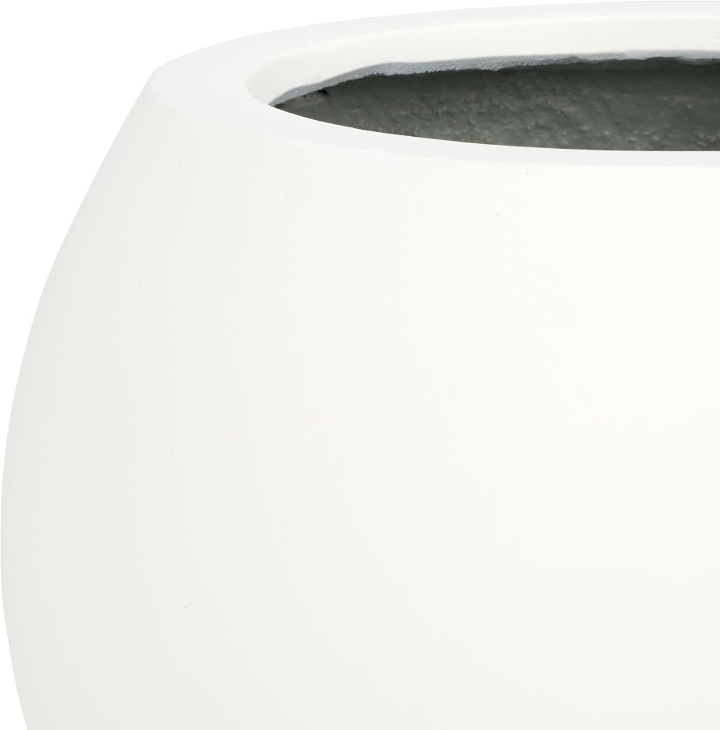 image:imageSafavieh Outdoor Collection Gerand Black Concrete Planter Fully AssembledWhite
