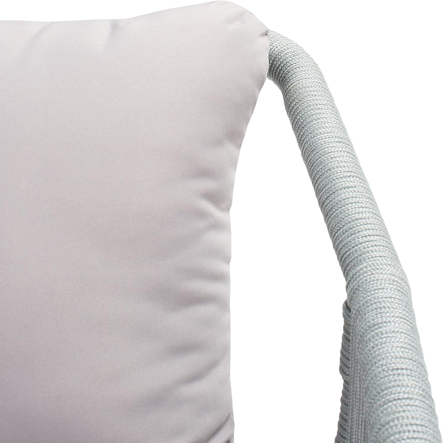 image:imageSafavieh Outdoor Collection Torsla Wicker Cushion 4Piece Rope Patio Backyard Living Set PAT7520C GreyGreyGrey Grey