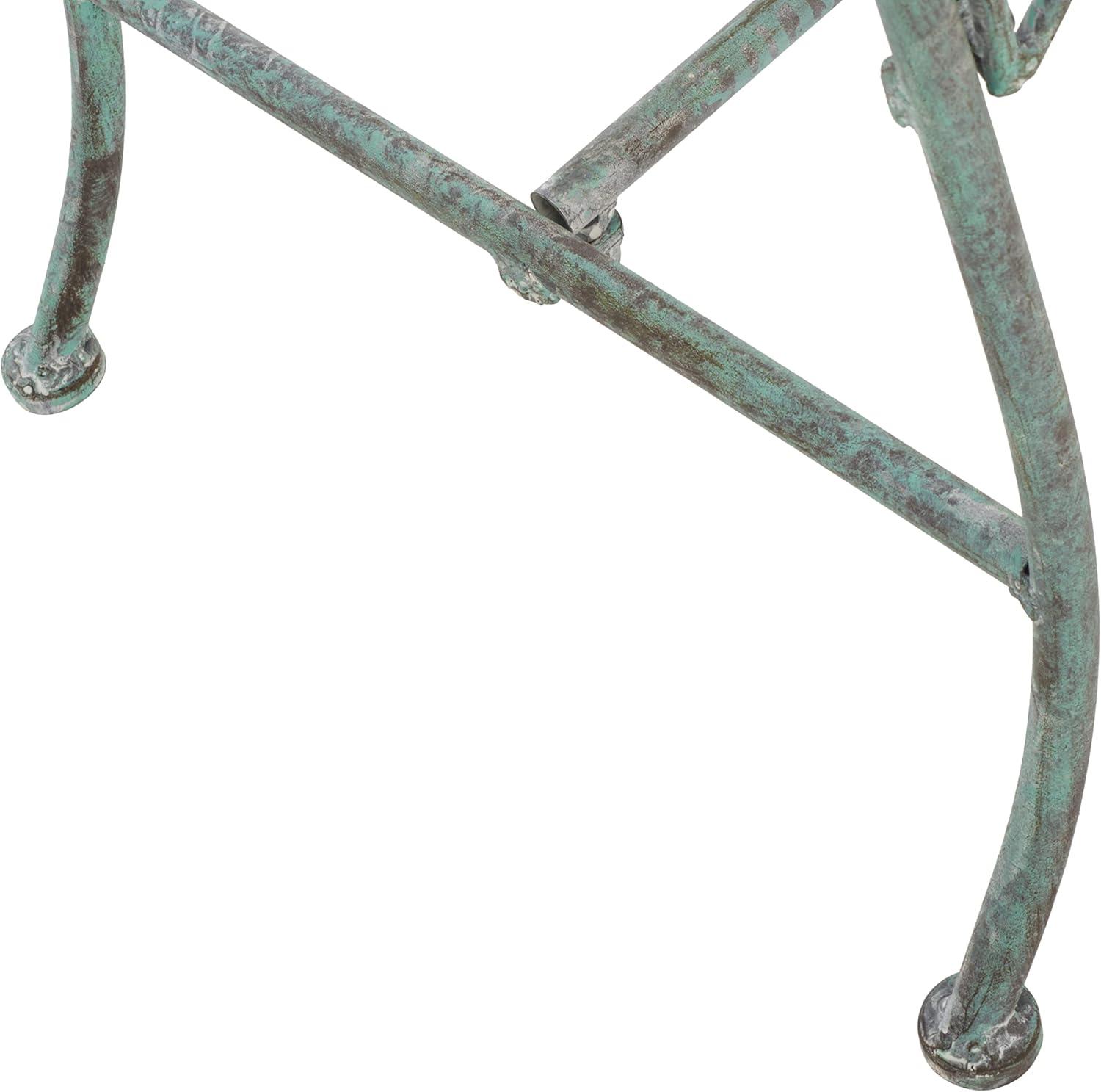 image:imageSafavieh PAT5016A Collection Arona Antique White Wrought Iron 51 Outdoor Garden BenchAntique Dark Green