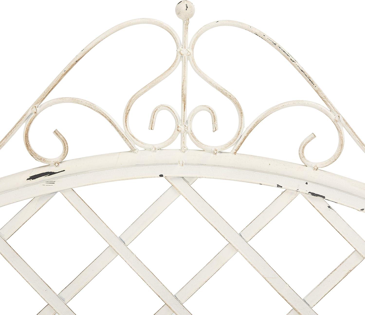 image:imageSafavieh PAT5017A Collection Adina Antique White Wrought Iron 5125 Outdoor Garden BenchAntique White