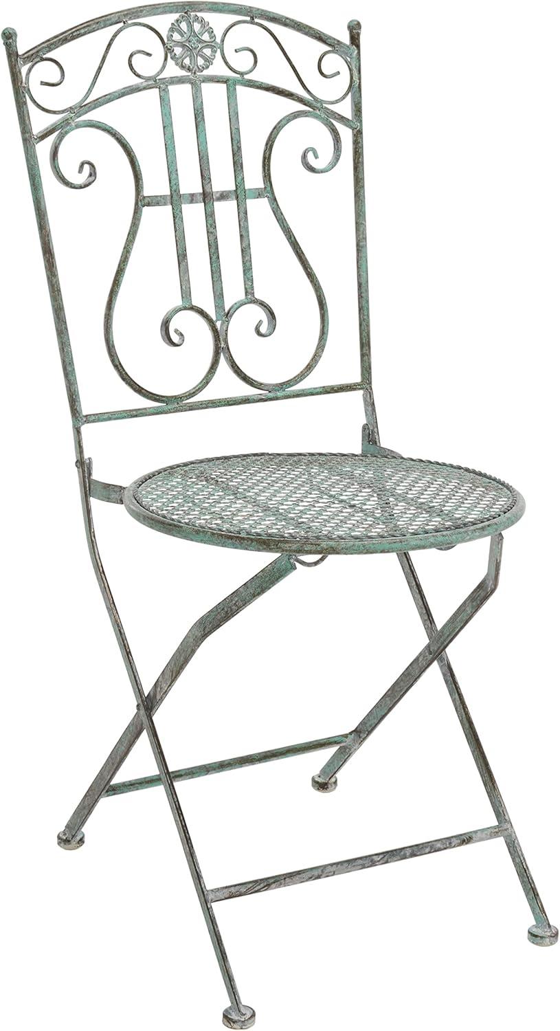 image:imageSafavieh PAT5028A Outdoor Collection Semly Pearl White 3Piece Bistro SetAntique Dark Green