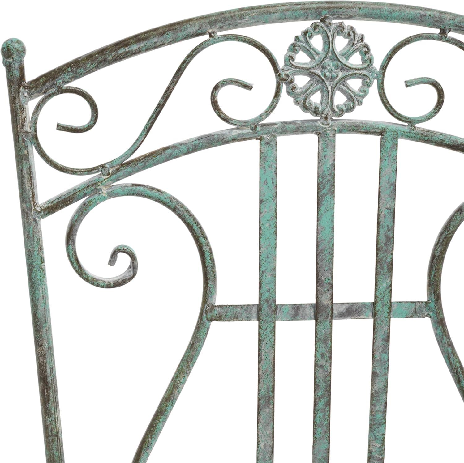 image:imageSafavieh PAT5028A Outdoor Collection Semly Pearl White 3Piece Bistro SetAntique Dark Green