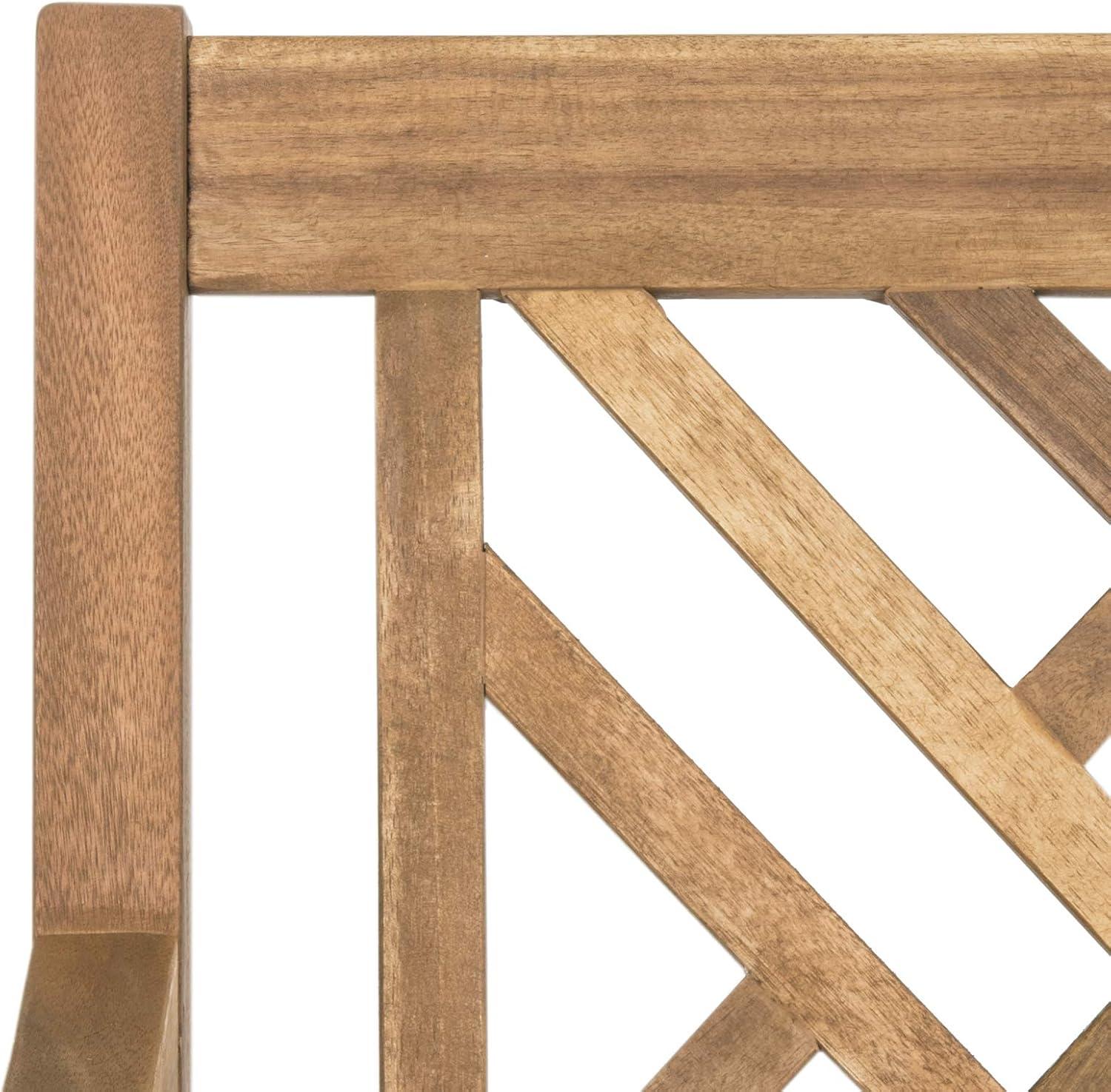 image:imageSafavieh PAT6738A Outdoor Collection Bradbury 3 Seat BenchNatural Beige