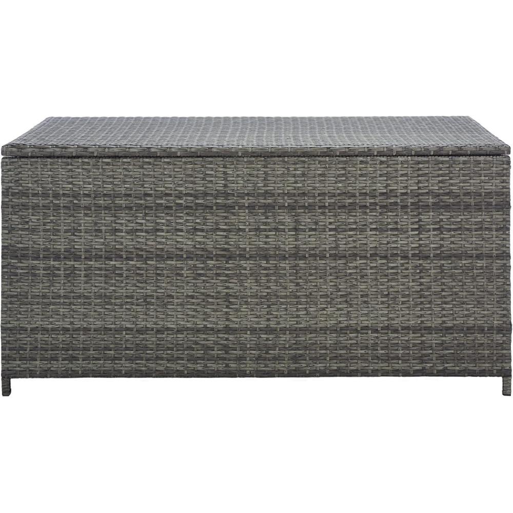 image:imageSAFAVIEH Outdoor Collection Oliveira NaturalWhite Cushion BoxGreyWhite
