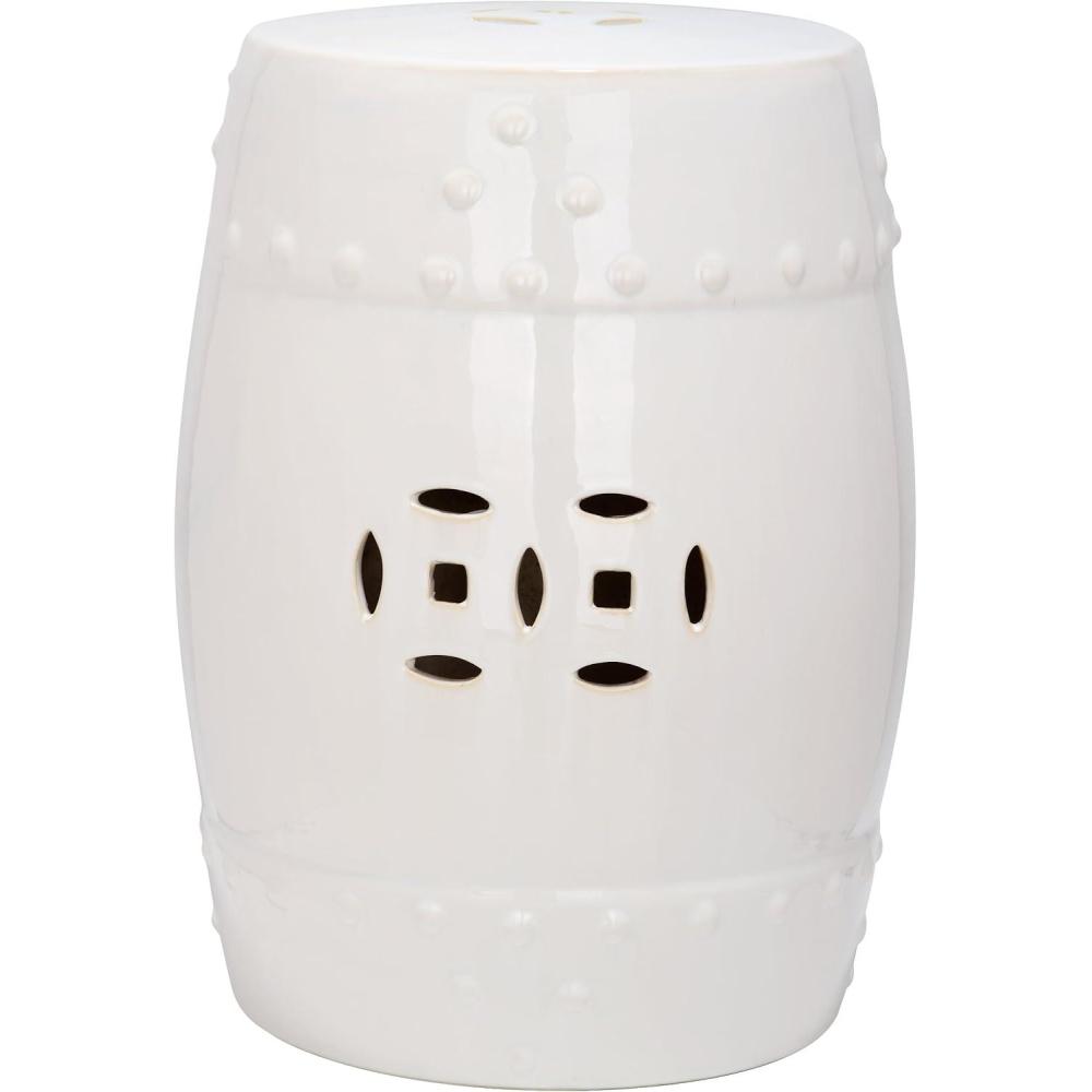 image:imageSafavieh Modern Ming Ceramic Decorative Garden Stool Light AquaCream