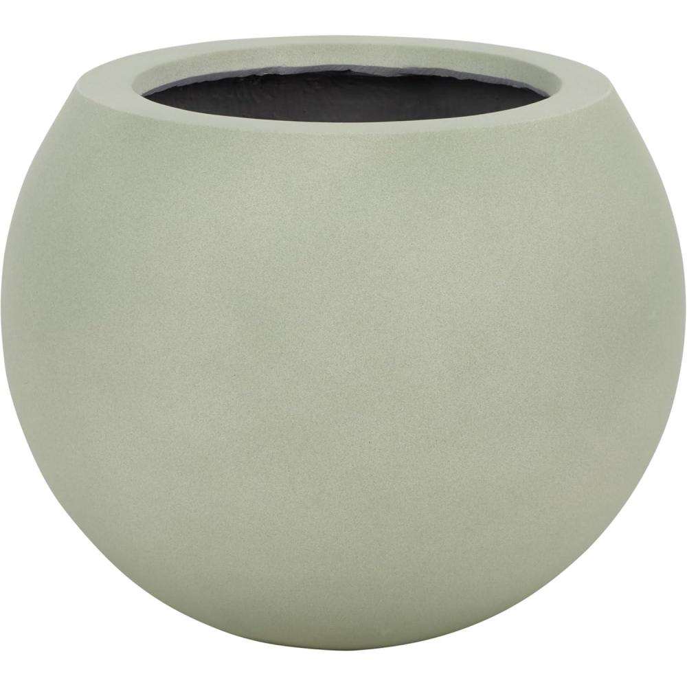 image:imageSafavieh Outdoor Collection Gerand Black Concrete Planter Fully AssembledSage