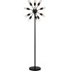 SAFAVIEH Lighting Collection Urban Retro Mid-Century Modern Industrial Sputnik Black 68-inch 12-light Living Room Bedroom Home Office Standing Floor Lamp (LED Edison Bulbs Included)