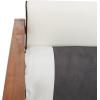SAFAVIEH Outdoor Collection Alda Natural/Beige Cushion with Black Piping/Stripe Bolster Pillow 4-Piece Conversation Patio Set(Natural/Beige)