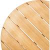 SAFAVIEH Outdoor Collection Bruna Teak 3 Piece Bistro Set