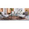 SAFAVIEH Outdoor Collection Lonra Natural Rattan/Grey Cushion 7-Piece Patio Chaise Lounge Set (PAT9019A-2BX)(Grey / Grey)