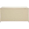 SAFAVIEH Outdoor Collection Oliveira Natural/White Cushion Box(Beige/White)
