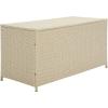 SAFAVIEH Outdoor Collection Oliveira Natural/White Cushion Box(Beige/White)