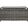 SAFAVIEH Outdoor Collection Oliveira Natural/White Cushion Box(Grey/White)