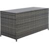 SAFAVIEH Outdoor Collection Oliveira Natural/White Cushion Box(Grey/White)