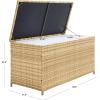 SAFAVIEH Outdoor Collection Oliveira Natural/White Cushion Box(Natural/White)
