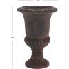 SAFAVIEH Outdoor Collection Paul Traditional Brown Planter (Fully Assembled)(Brown)