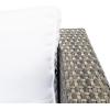 SAFAVIEH Outdoor Collection Presla Natural/White 6-Piece Patio Living Set PAT7715D-3BX(Grey Brown / White)