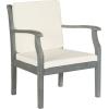 SAFAVIEH Outdoor Living Collection Anaheim 5-Piece Outdoor Living Set(Ash Grey / Beige)